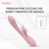 it'spleaZure pink rabbit vibrator - dual stimulation USB rechargeable